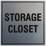Signs ByLITA Square Storage Closet Sign - Easy Installation | Durable Material