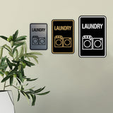Signs ByLITA Portrait Round Laundry Wall or Door Sign