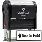 Vivid Stamp Task in Hold Self-Inking Rubber Stamps Teachers And Schools | Motivational Stamps For Children | Re-inkable Ink Pad