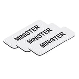 Minister 1 x 3" Name Tag