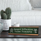 This Is An Autism Friendly Classroom Rose Gold Frame Desk Sign (2x8") | Classroom Special Needs Support