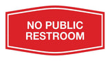 Signs ByLITA Fancy No Public Restroom Sign