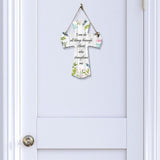 I can do all things through Christ who strengthens me Cross Hanging Sign | Rustic Twine | Inspiring Religious Bible Decor