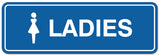 Signs ByLITA Standard Ladies Figurine Sign - Easy Installation | Durable Wall or Door