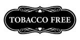 Signs ByLITA Designer Tobacco Free Wall or Door Sign | Easy Installation | Warning Business Signage