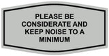 Signs ByLITA Fancy Please Be Considerate and Keep Noise to a Minimum Sign