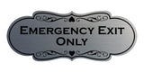 Signs ByLITA Designer Emergency Exit Only Wall or Door Sign