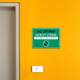 Classic Framed Plus No Lifting Heavy Items Without Assistance Door or Wall Sign | Workplace Safety & First Aid
