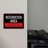 Classic Framed Plus Restricted Area – Employees Only Beyond This Point Door or Wall Sign | General Security Notices