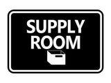 Classic Framed Supply Room Wall or Door Sign