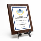 Volleyball Customizable Wooden Award Plaque | Easel Mount Option | Achievement and Recognition Personalizable Plaques