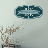 Victorian Custom plus Boat (Nile Blue) Door or Wall Sign | Easy Installation | Family & Business Signage