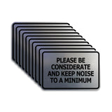 Signs ByLITA Classic Framed, Please Be Considerate and Keep Noise to a Minimum Wall or Door Sign (Multipacks)