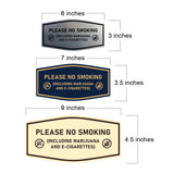 Signs ByLITA Fancy Please NO SMOKING (Including Marijuana and E-Cigarettes) Wall or Door Sign