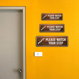 Standard Plus Please Watch Your Step Wall or Door Sign | Public Spaces Signage