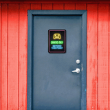 Portrait Round Plus Gamers Only Beyond This Point Wall or Door Sign | Easy Installation | Gaming | Home Decor
