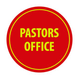 Circle Pastors Office Sign