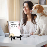 Today's Desserts 6x8 Dry Wipe Table Sign Easy Installation | Restaurant & Bar | Perfect To Clearly Direct Customers & Advertise Specials | No Pen Included