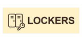 Basic Lockers Wall or Door Sign