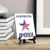 Patriotic Home & Office Decor Table Sign with Acrylic Stand (6x8“)