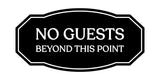 Signs ByLITA Victorian No guests Beyond This Point Business Wall or Door Sign