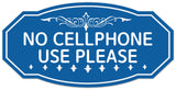 Signs ByLITA Victorian No Cellphone Use Please Wall or Door Sign - Easy Installation | Durable Wall or Door