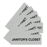 Basic Janitor's Closet Door/Wall Sign (Multipack)