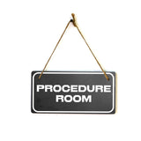 Procedure Room 5x10 Hanging Plus Wall or Door Sign | Office Decor