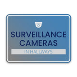 Classic Framed Plus Surveillance Cameras in Hallways Door or Wall Sign | Surveillance & Alarm Systems