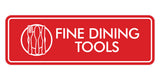 Signs ByLITA Standard Fine Dining Tools Door or Wall Sign Easy Installation | Durable Construction | Kitchen Essentials | Hygiene | AirBnB Signs