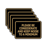 Signs ByLITA Classic Framed, Please Be Considerate and Keep Noise to a Minimum Wall or Door Sign (Multipacks)