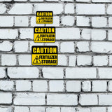 Classic Framed Plus Caution Fertilizer Storage Door or Wall Sign | Farm/Barn Warning Signage