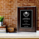 Volleyball Customizable Wooden Award Plaque | Easel Mount Option | Achievement and Recognition Personalizable Plaques