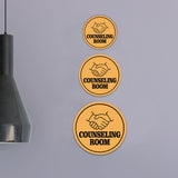 Circle Plus Counseling Room Wall or Door Sign | Easy Installation | Business & Studio Signage