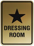 Signs ByLITA Portrait Round Dressing room Sign - Laser-Engraved Lettering | Durable ABS Plastic | Vibrant Colors | Powerful Foam Tape
