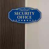 Victorian Plus Security Office Wall or Door Sign | Legal and Courtroom Decoration