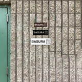 Signs ByLITA Basic Basura Wall or Door Sign