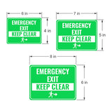 Classic Framed Plus Emergency Exit – Keep Clear Door or Wall Sign | Health and Safety Workplace Warning