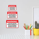 Classic Framed Plus Warning: This Area Contains Chemicals Known to the State of California to Cause Cancer or Reproductive Harm Door or Wall Sign | Miscellaneous Warning Signs - Industrial & Construction
