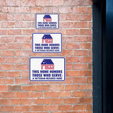 Classic Framed Plus This Home Honors Those Who Serve: A Veteran Resides Here Door or Wall Sign | 2nd Amendment Protection