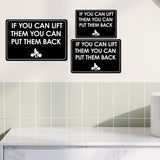 Classic Framed Plus If You Can Lift Them You Can Put Them Back Door or Wall Sign | Gym Etiquette Signage