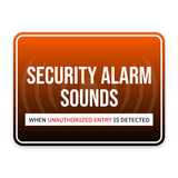 Classic Framed Plus Security Alarm Sounds When Unauthorized Entry is Detected Door or Wall Sign | Surveillance & Alarm Systems