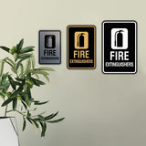 Signs ByLITA Portrait Round Fire Extinguishers Wall or Door Sign