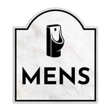 Mens (Restroom Vector)' Headstone ? Wall/Door Restroom & Hygiene Sign