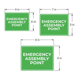 Classic Framed Plus Emergency Assembly Point Door or Wall Sign | Health and Safety Workplace Warning