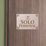 Classic Framed Plus Solo Personal Door or Wall Sign | Spanish - Office Room & Area Signs