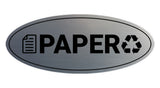 Signs ByLITA Oval Paper Sign - Laser-Engraved Lettering | Durable ABS Plastic | Vibrant Colors | Powerful Foam Tape