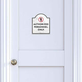 Authorized Personnel Only' Headstone - Wall or Door Signs ? Access & Control Sign