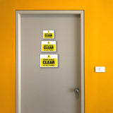 Classic Framed Plus Keep Aisle Clear at All Times Door or Wall Sign | Miscellaneous Warning Signs - Industrial & Construction
