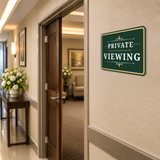 Classic Framed Plus Private Viewing — Wall or Door Sign | Funeral and Memorial Services - Room & Area - Sign